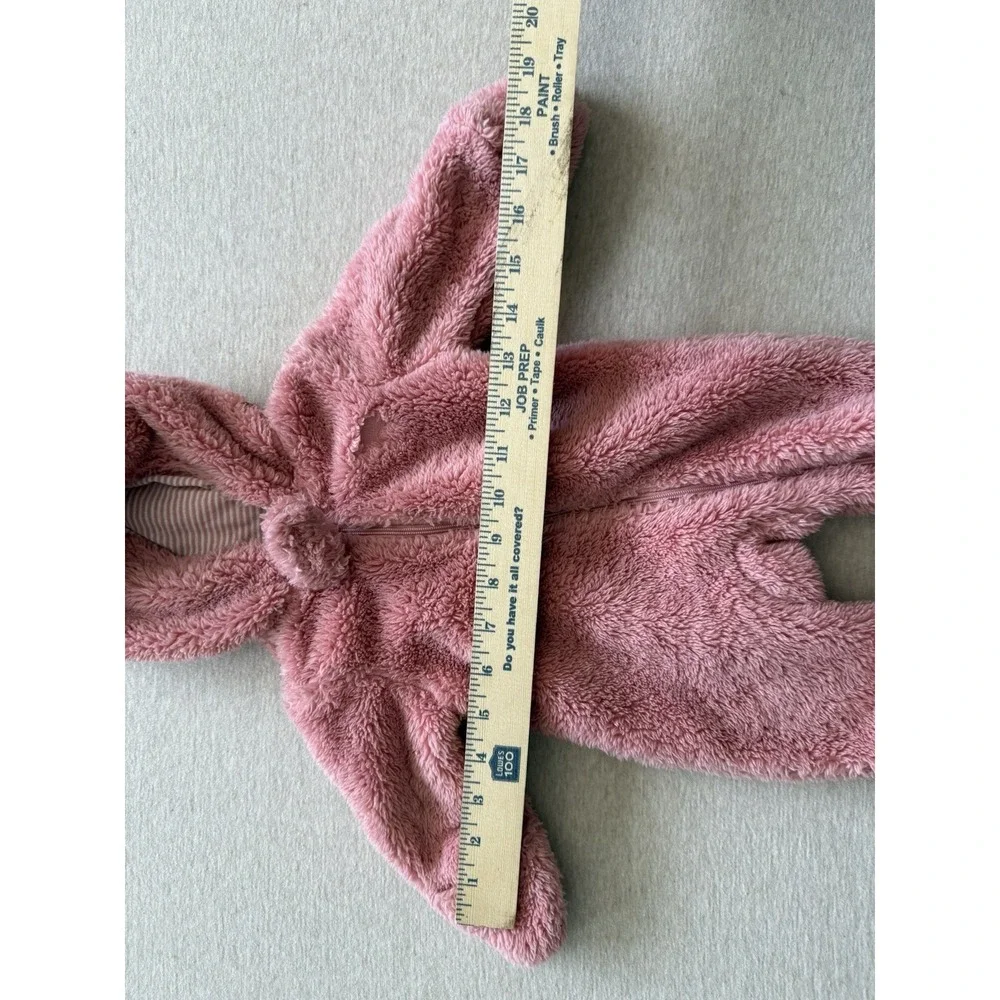 Carters Newborn Pink Teddy Bear One Piece Warm Suit